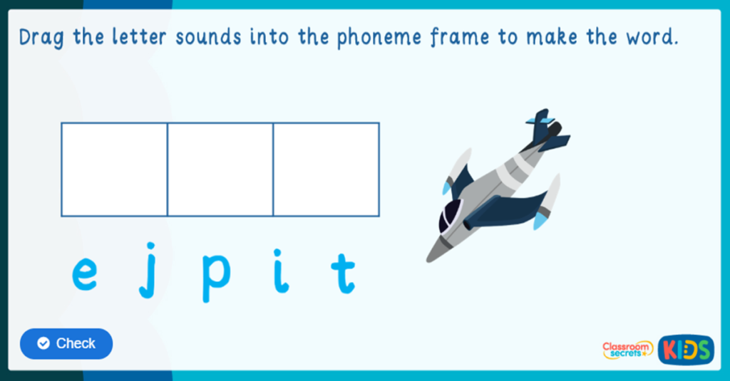Phonics Phase 3 Segmenting Game 1