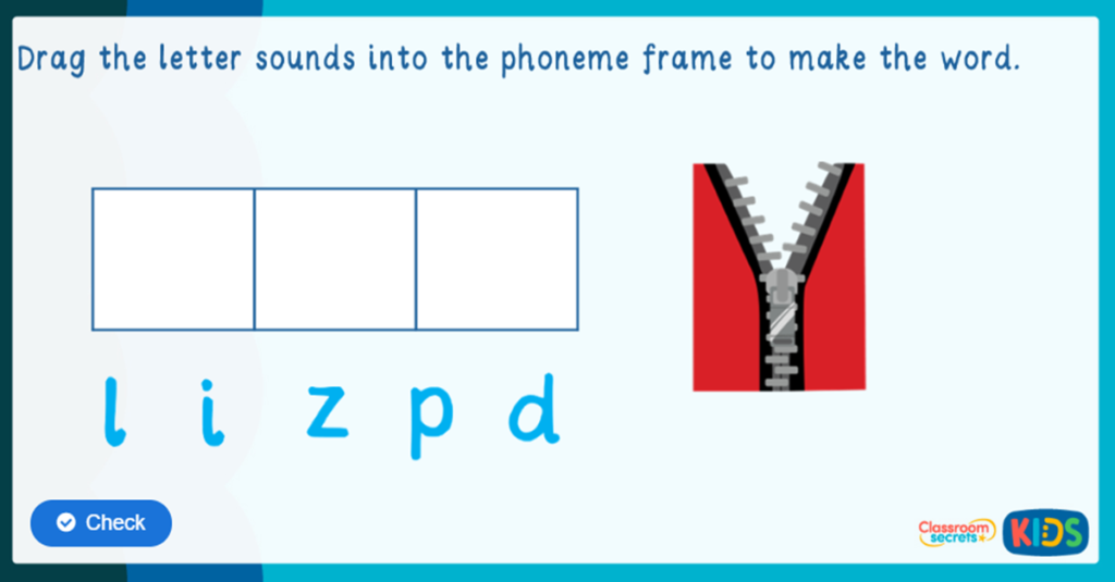 Phonics Phase 3 Segmenting Game 2