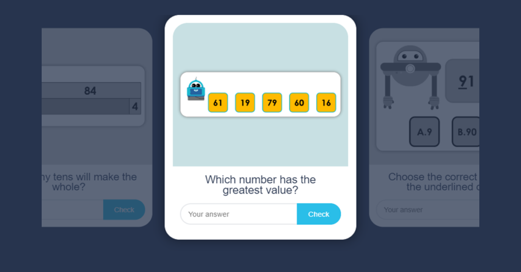 Place Value in a 2-Digit Number Flash Cards Activity