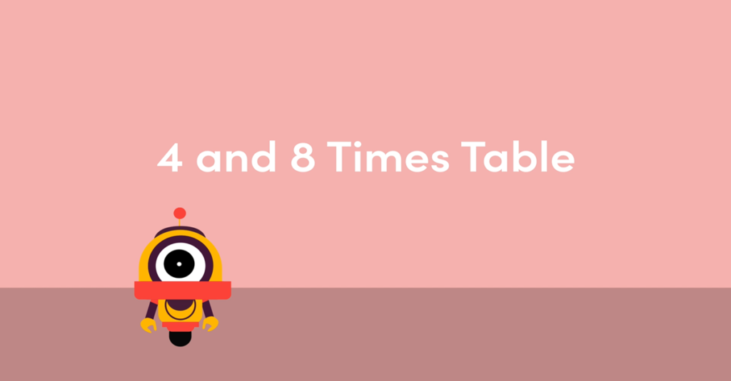 Year 3 4 and 8 Times Table Activity