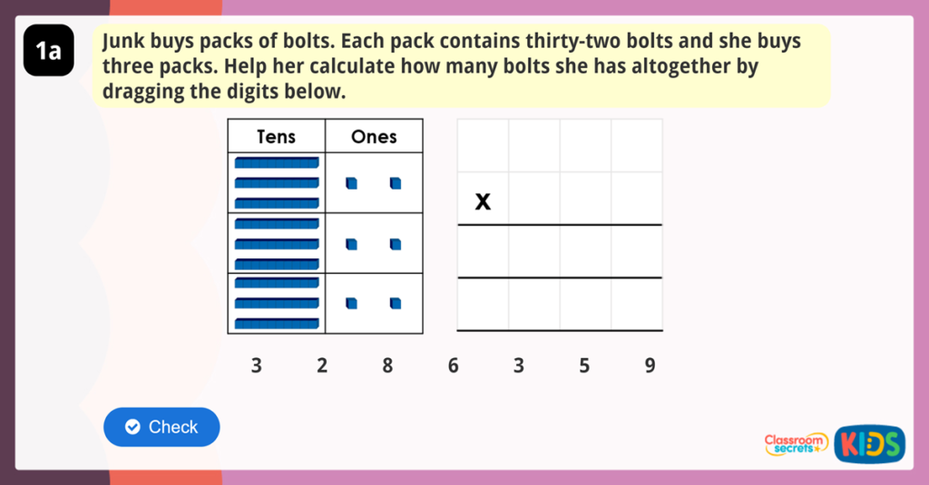 Year 3 Multiply and Divide 2 Digits by 1 Digit Reasoning Activity
