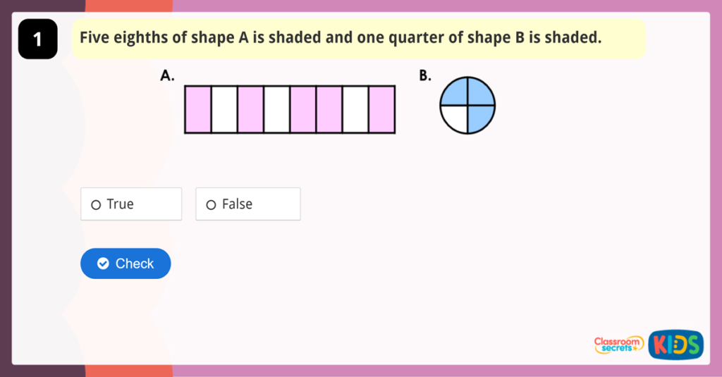 Year 3 Unit and Non-Unit Fractions Game