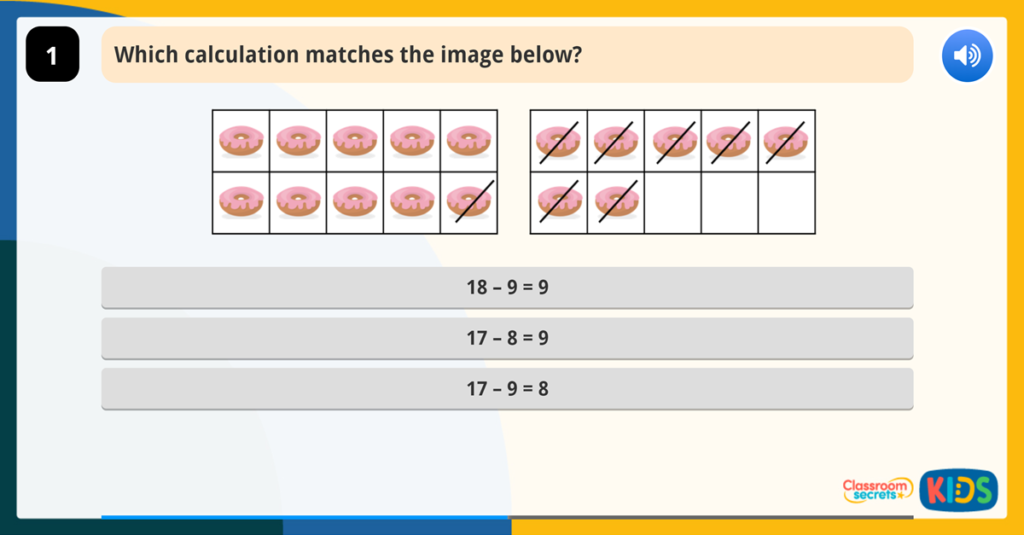 Year 1 Subtraction Game Activity