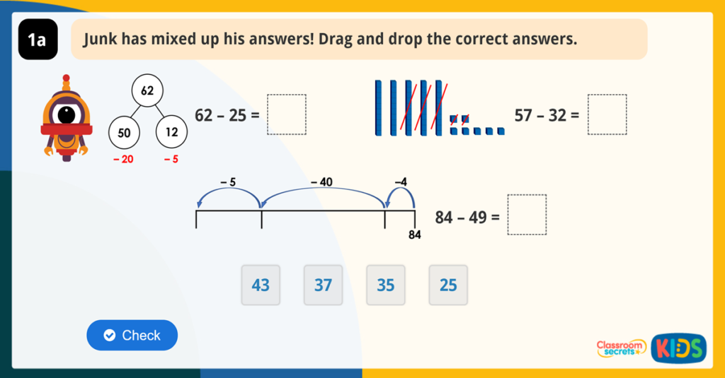 Year 2 Subtracting Games