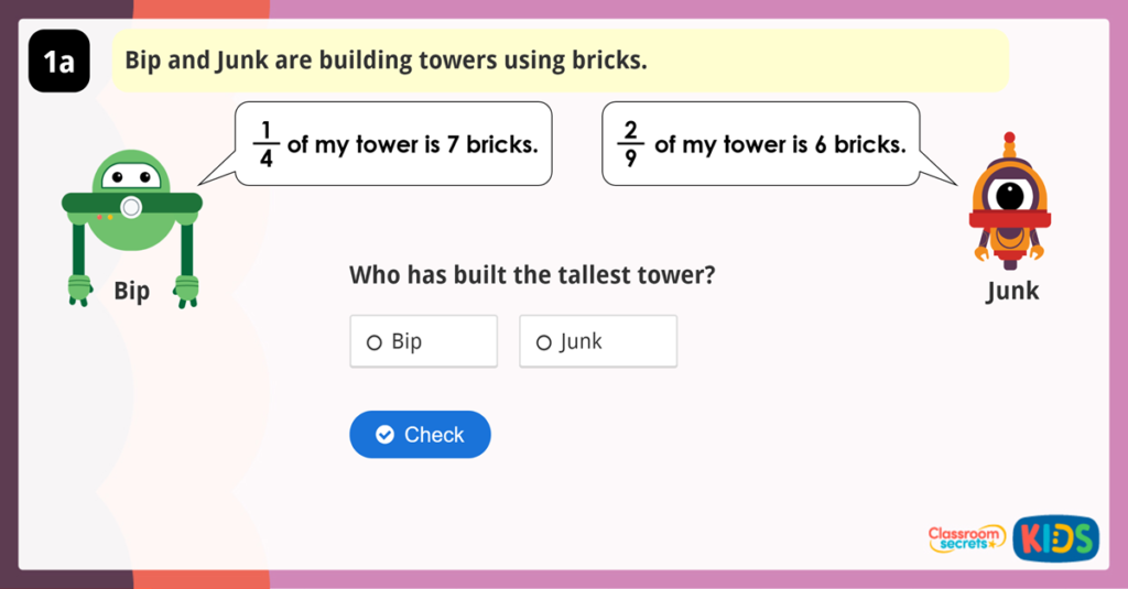 Year 4 Fractions Calculate Quantities Activities
