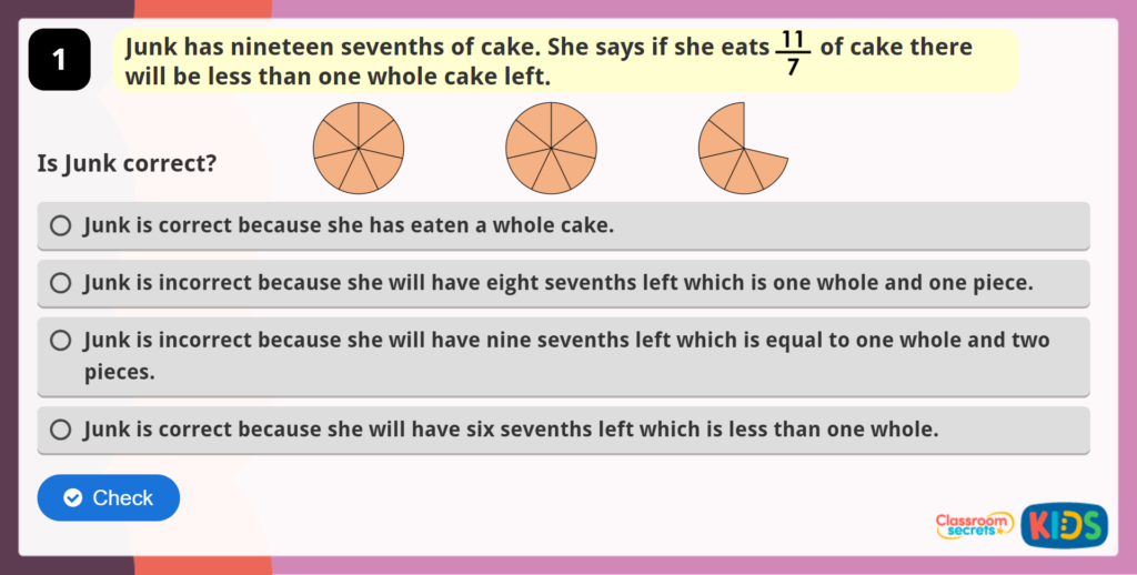 Fractions Greater than 1