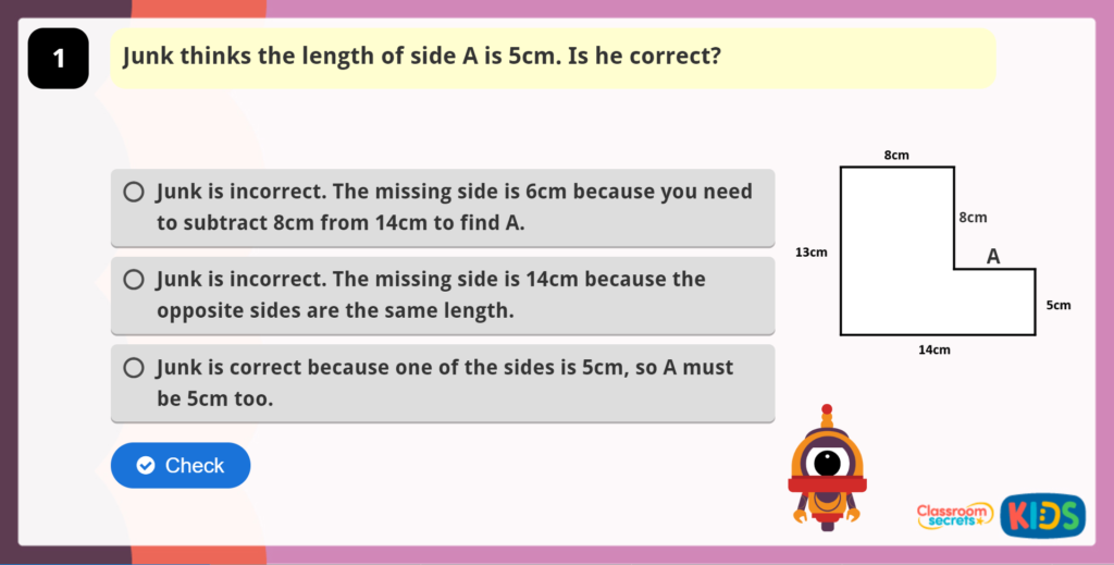 Year 5 Perimeter of Rectilinear Shapes