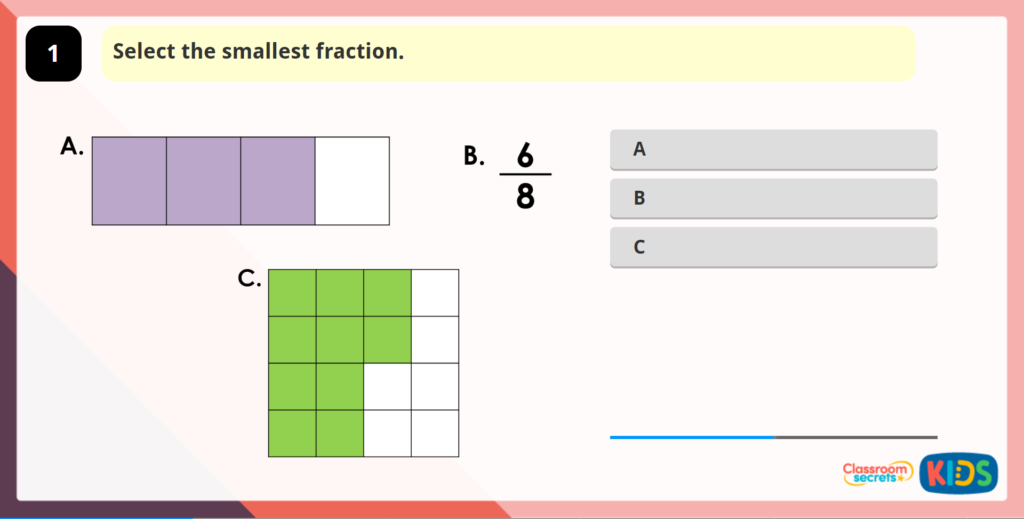 Compare and Order Fractions Less than 1