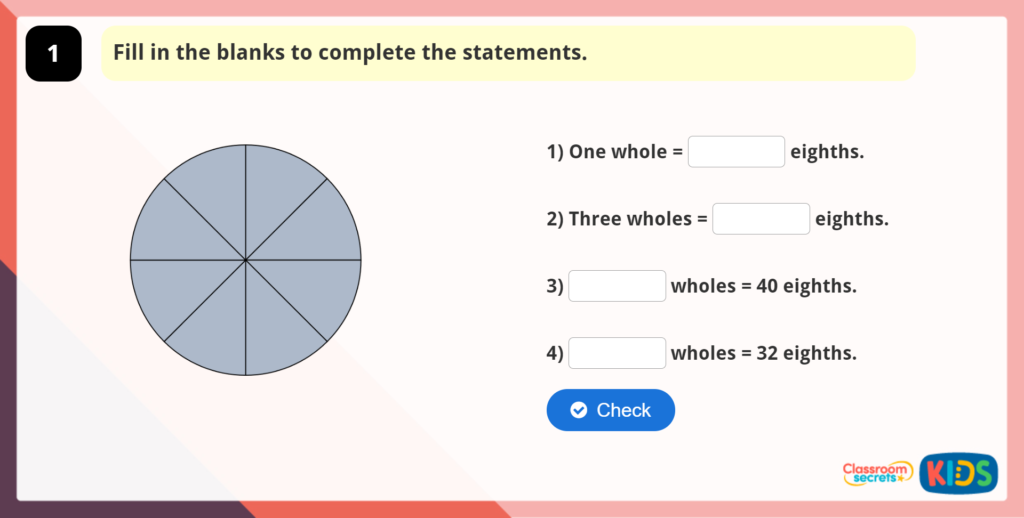 Year 5 Mixed Numbers to Improper Fractions Games