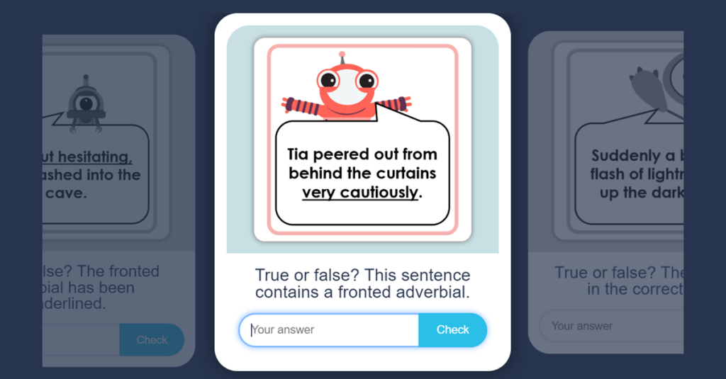 Year 4 Fronted Adverbial Flashcards