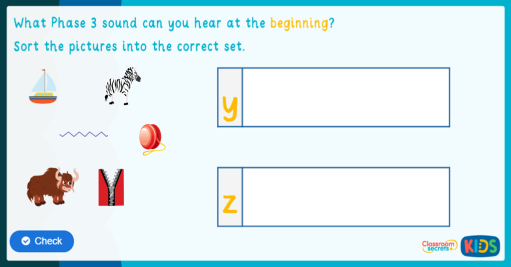 Phonics Phase 3 Identify the Sound