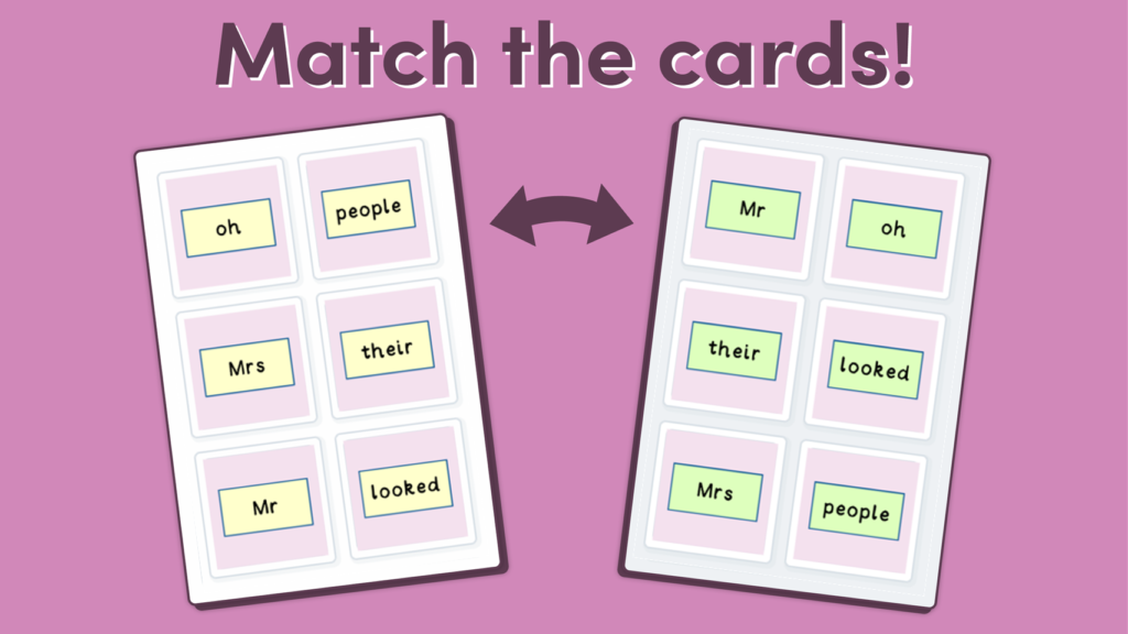 Phonics Phase 5 Tricky Words Game