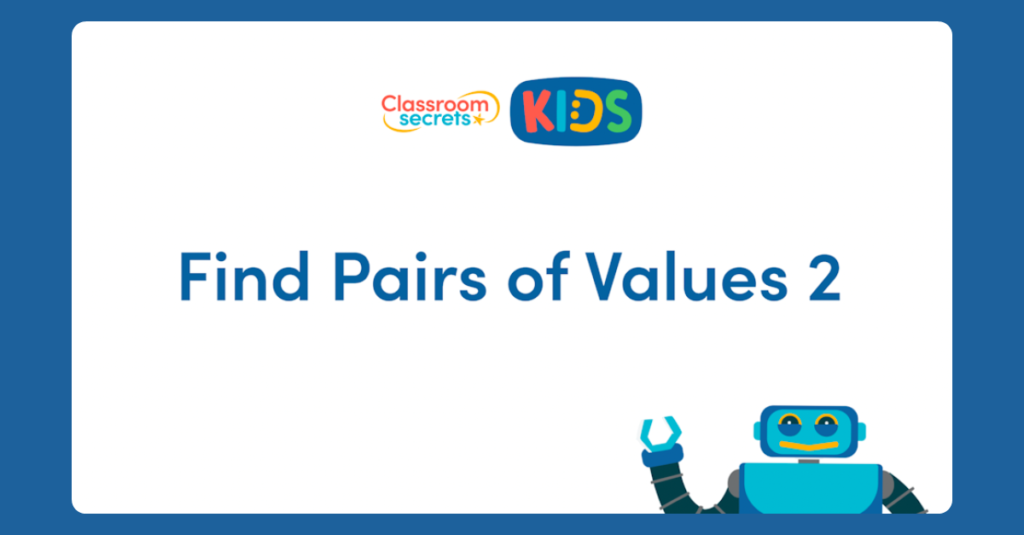 Year 6 Find Pairs of Values 2