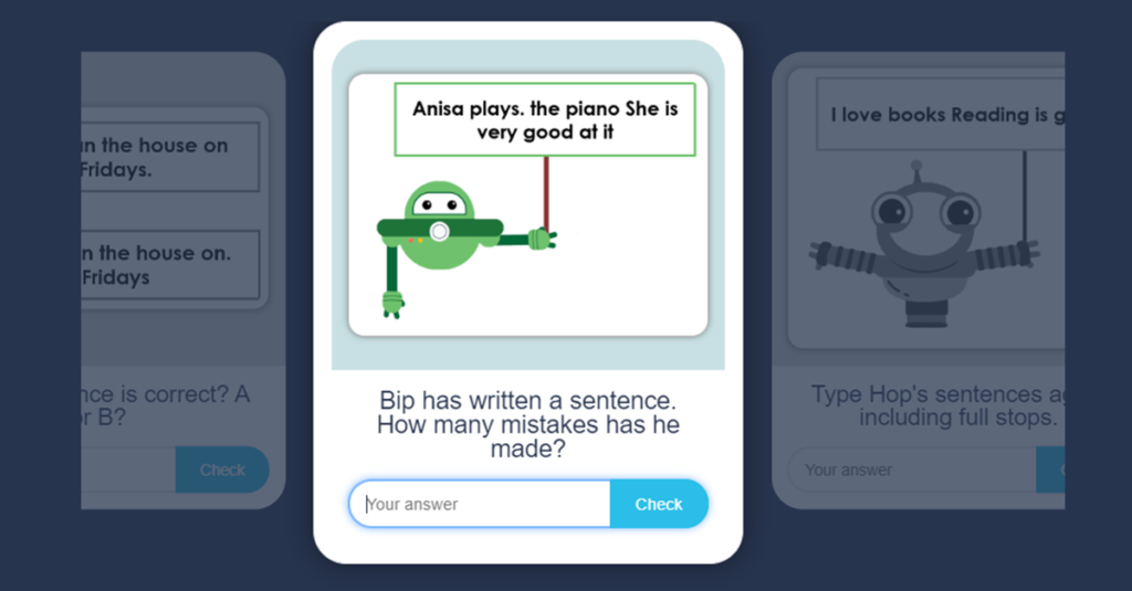 Full Stops Flashcard Activity