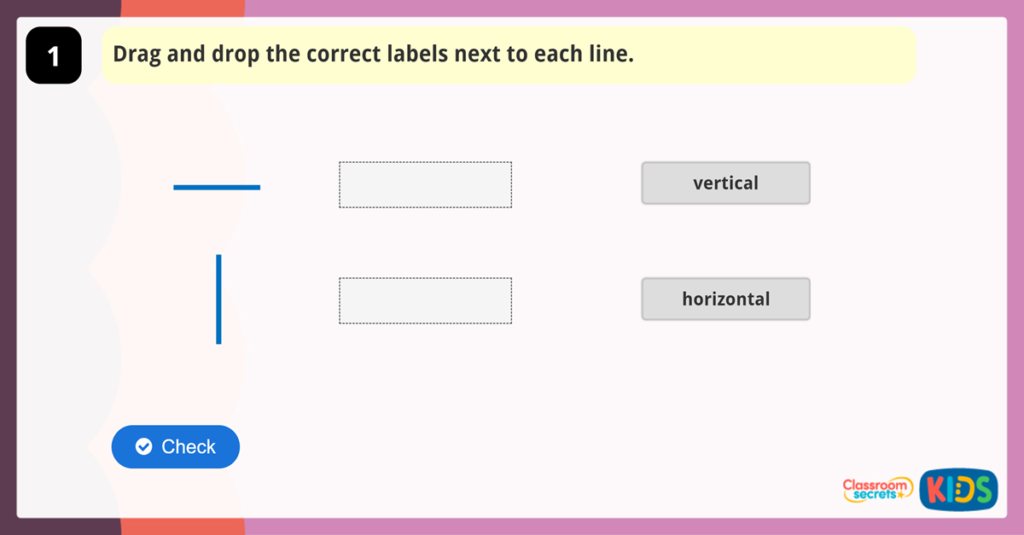 Year Horizontal and Vertical Lines Game