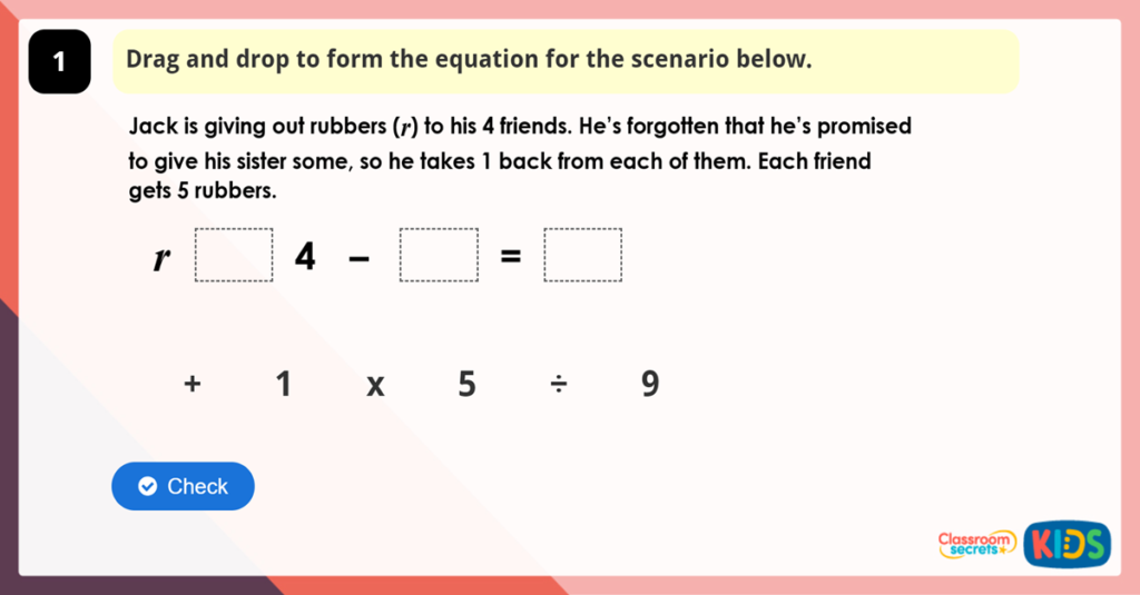 Forming Expressions Activity