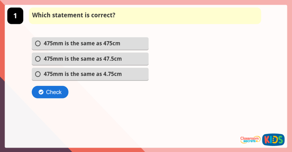 Year 6 Convert Metric Measures Game