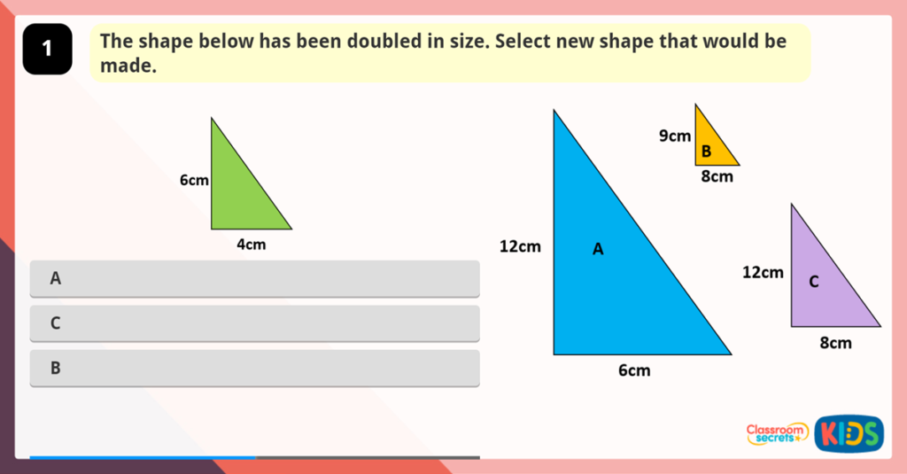 Year 6 Using Scale Factors Game