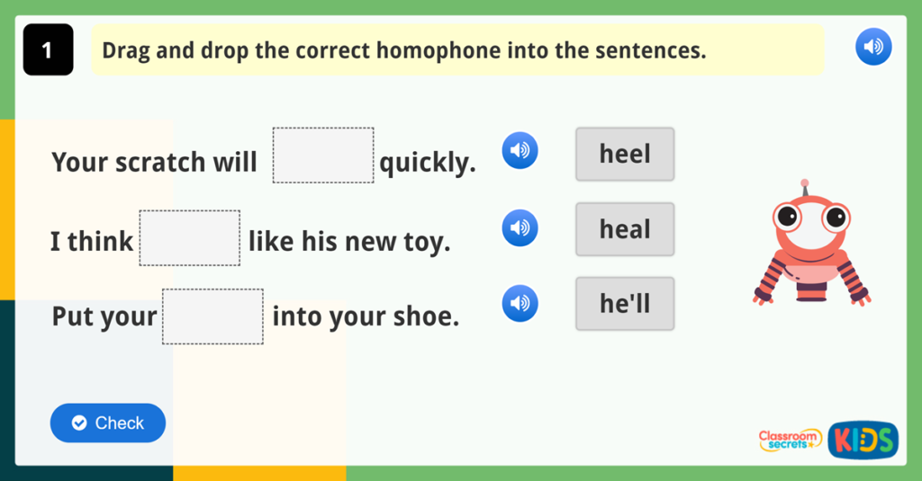 Year 1 Vocabulary Challenge