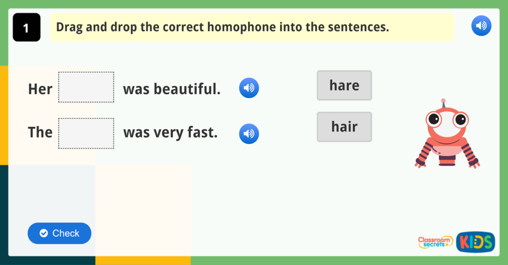 Year 1 Vocabulary Challenge