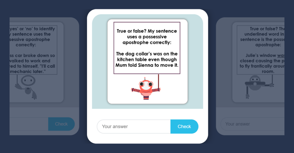 Year 3 Apostrophes for Possession Game