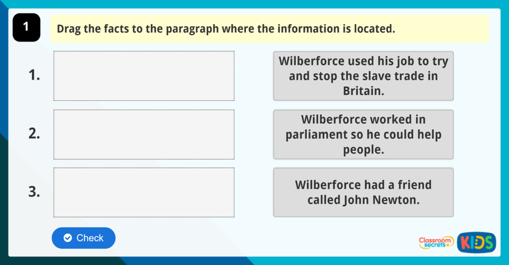 Year 3 Retrieve and Record Reading Comprehension