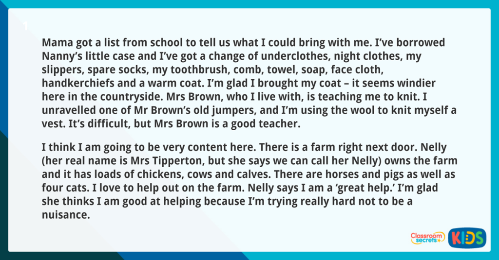 Year 3 Summarising Text Reading Comprehension 2