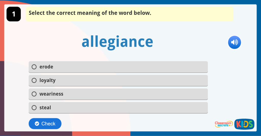 Year 5 Vocabulary Challenge