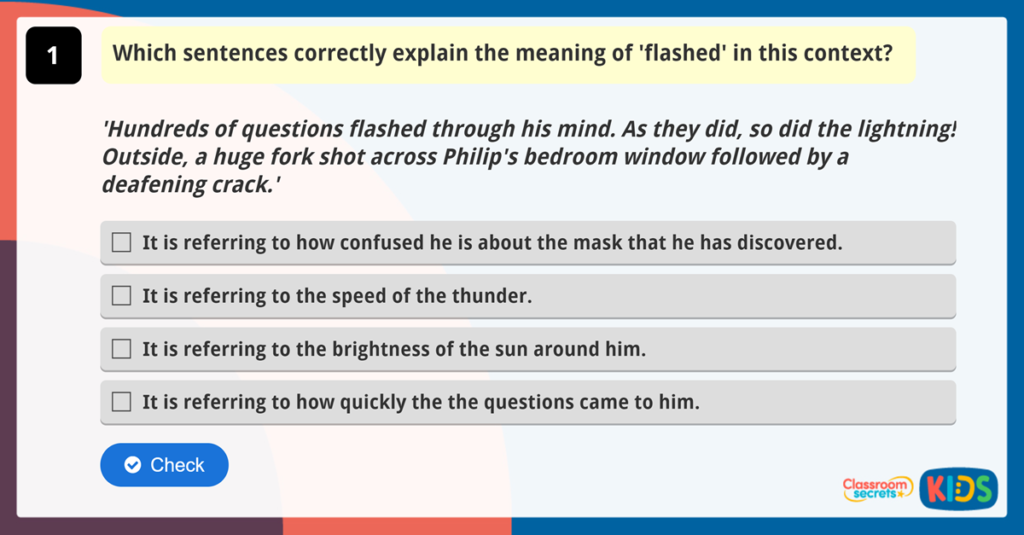 Year 5 Word Meanings Comprehension