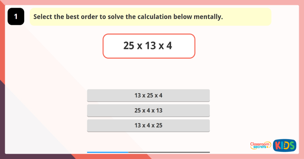 Year 6 Mental Calculations Activity