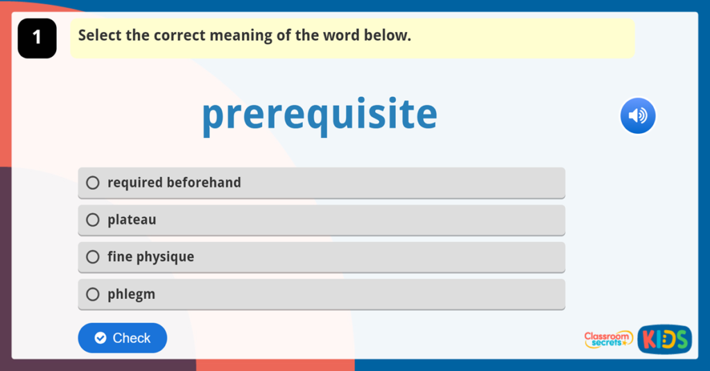 Year 6 Vocabulary Challenge 2
