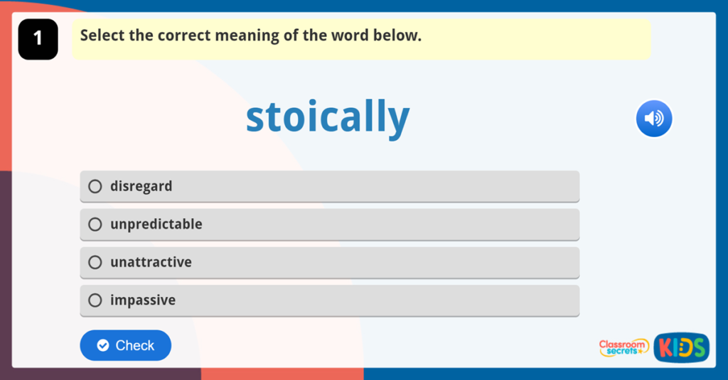 Year 6 Vocabulary Challenge 3