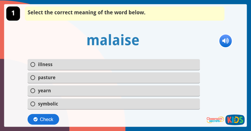 Year 6 Vocabulary Challenge