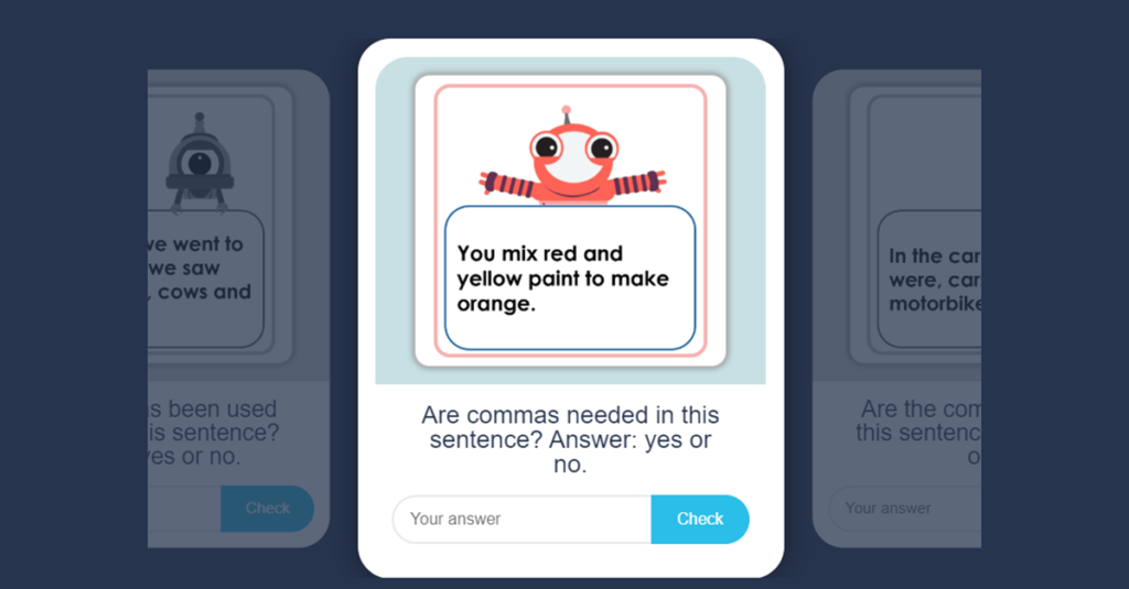 Year 2 Commas Challenging Flashcards
