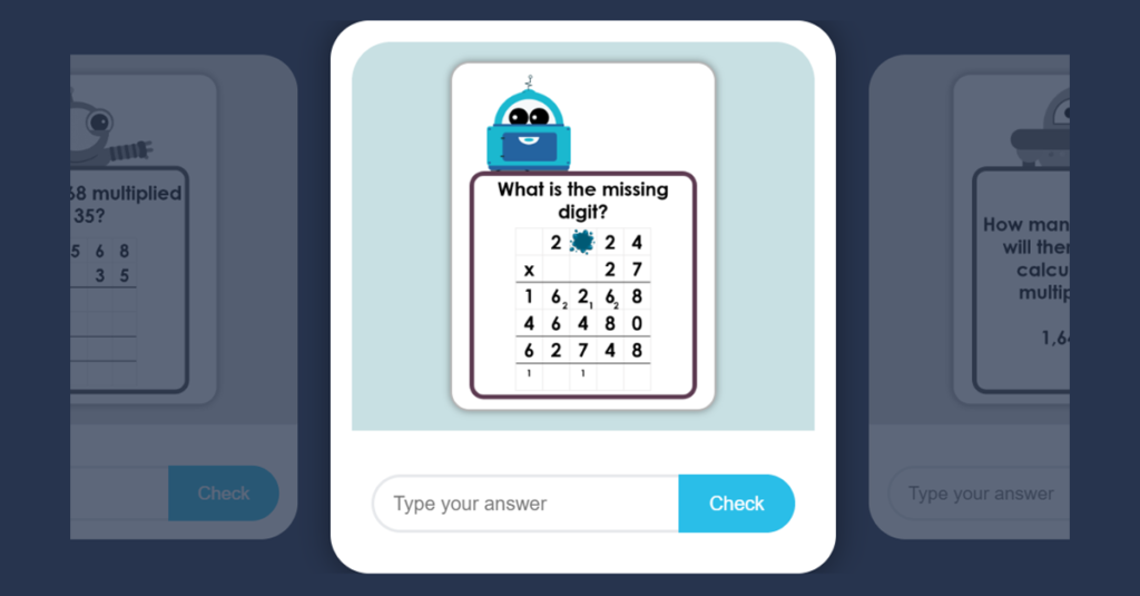 Year 6 Multiply 4 Digits by 2 Digits Game