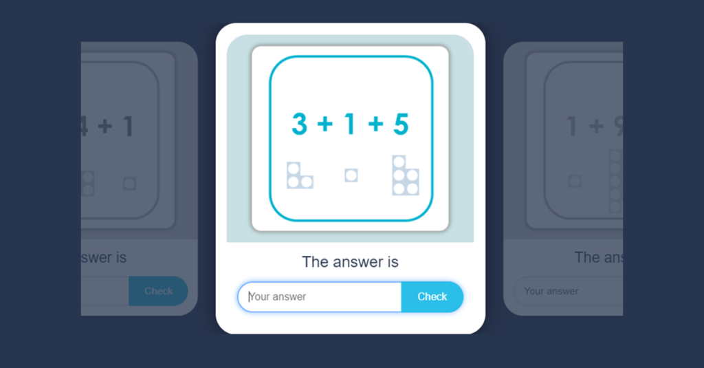 Year 2 Adding Three 1-digit Numbers Game