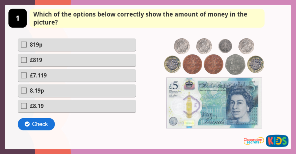 Year 4 Pounds and Pence