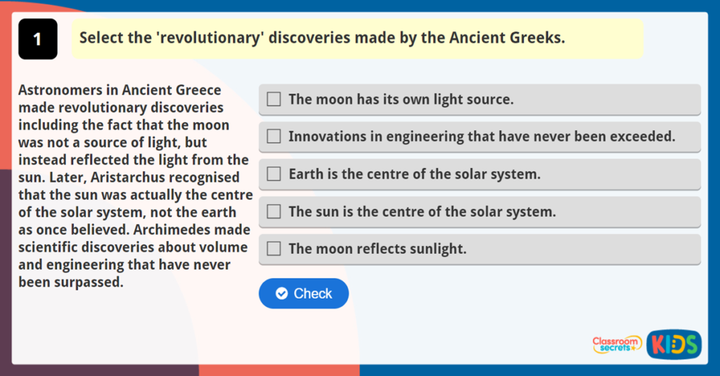 Year 6 Read, record and retrieve information activity
