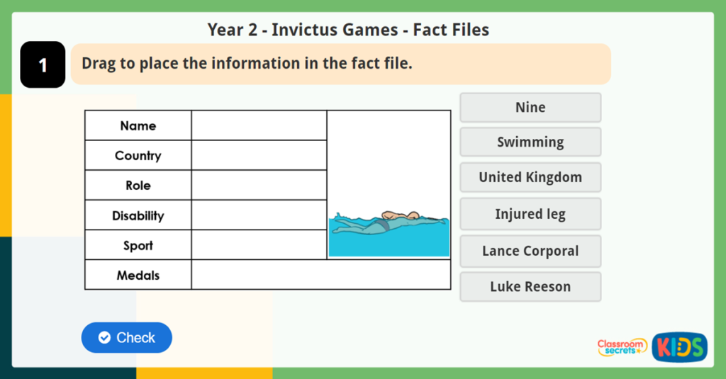 Year 2 Fact Files Reading Challenge