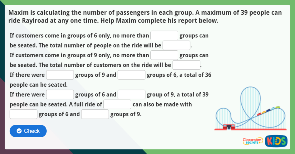 Year 4 Count in multiples of 6, 7, 9, 25 and 1000 Q2 Maths Challenge