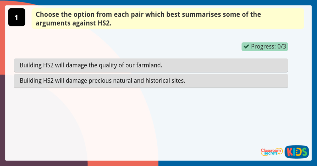 Year 6 Reading Comprehension activity Summarising Texts and paragraphs