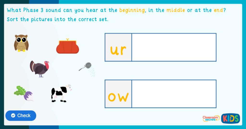 Phonics Phase 3 Sounds Games