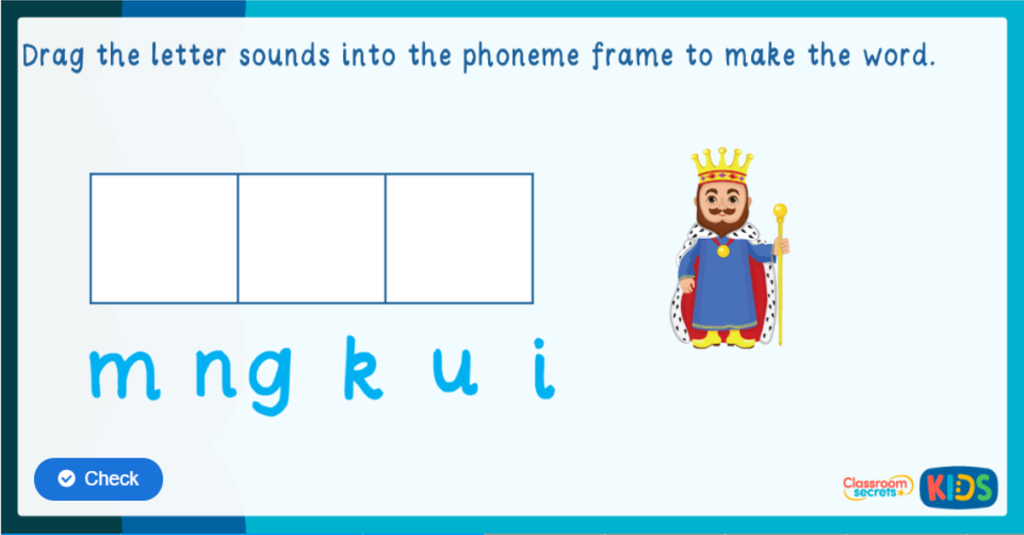 Phonics Phase 3 Segmenting Game 3