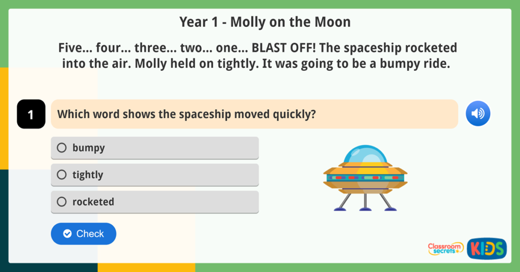 Year 1 Vocabulary Comprehension Activity