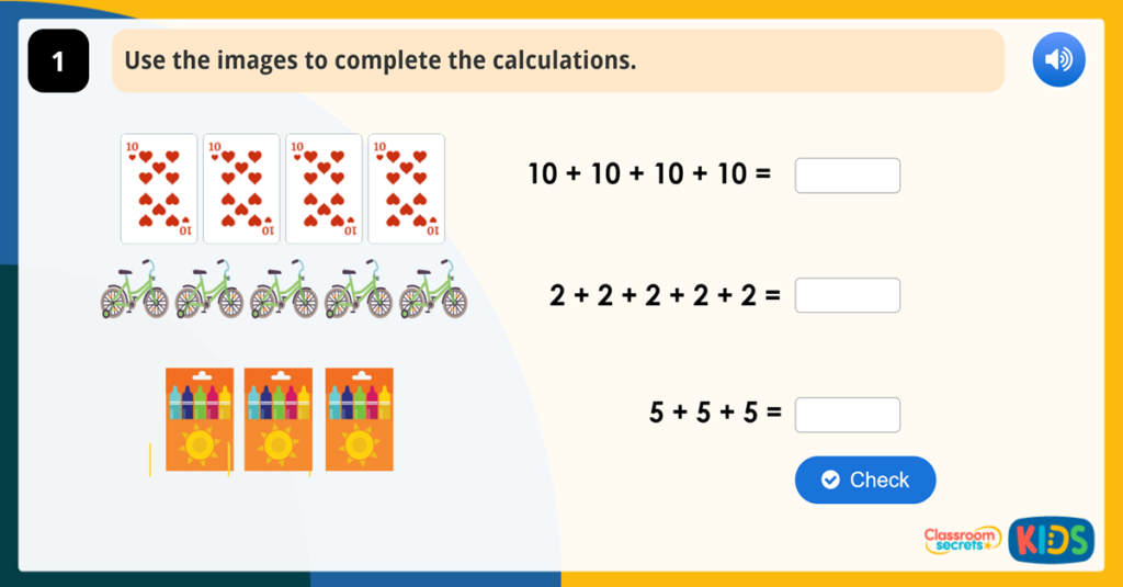 Year 1 Add Equal Groups Activities
