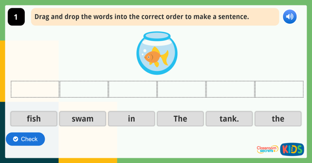 Year 1 Making Sentences Activities