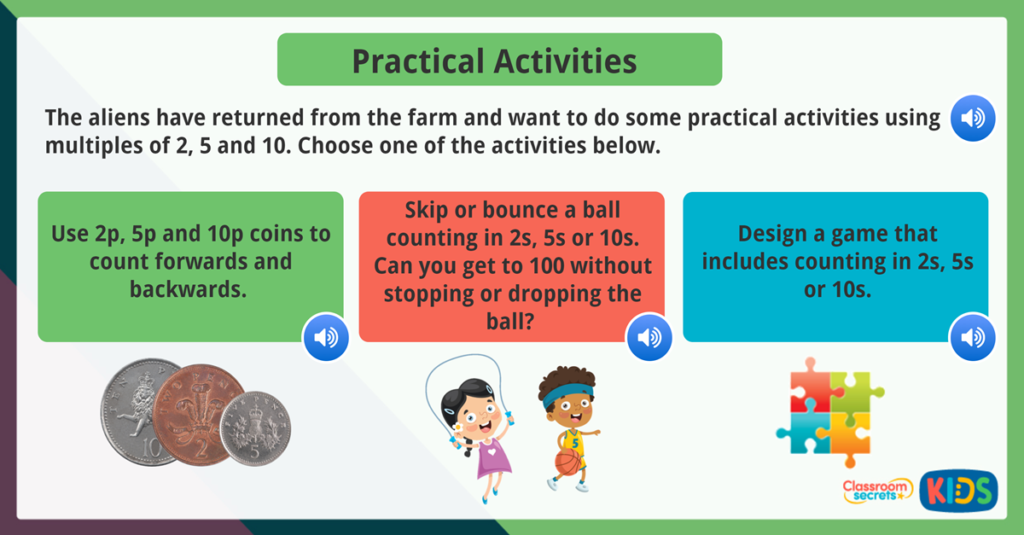 Year 1 2s 5s 10s Practical Activities