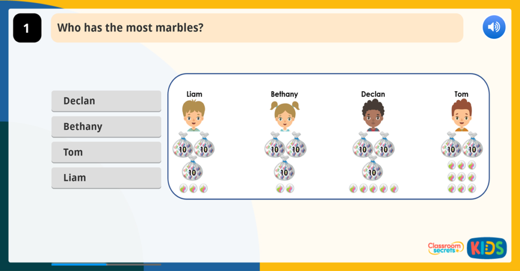 Year 1 Ordering Numbers Activities