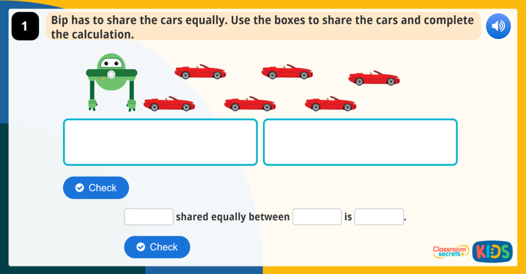 Year 1 Sharing Equally Activities