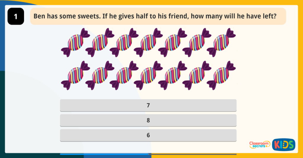 Year 2 Find a Half Activity